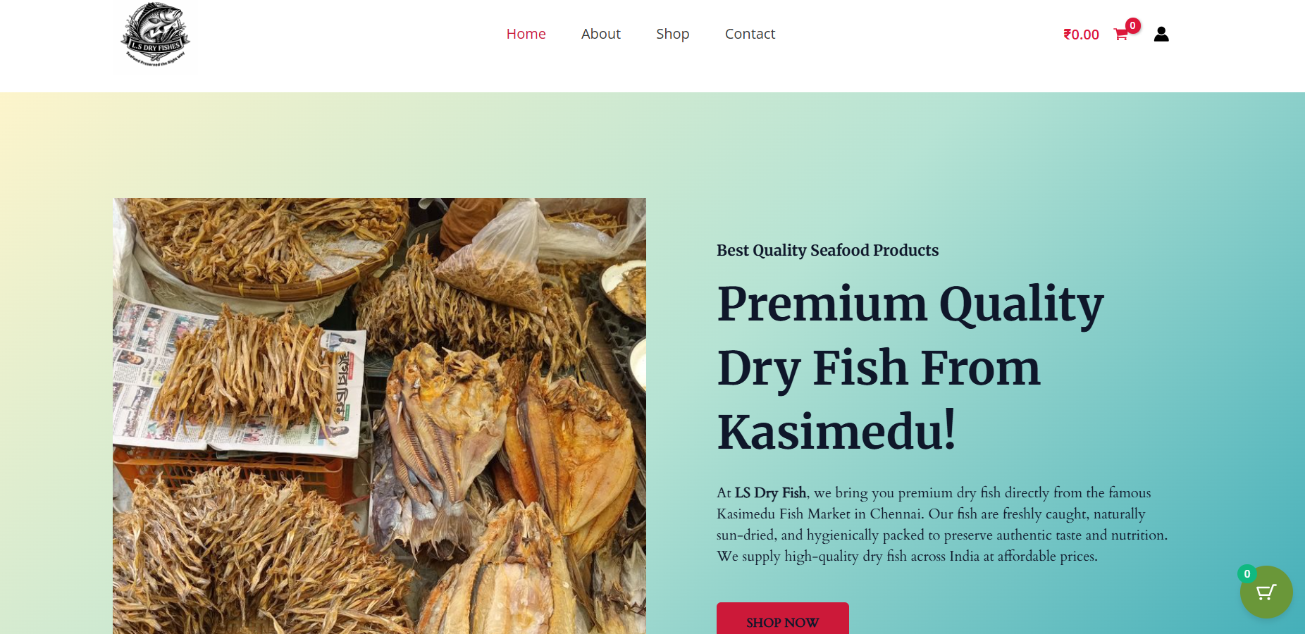 LsDryFish E-commerce Website