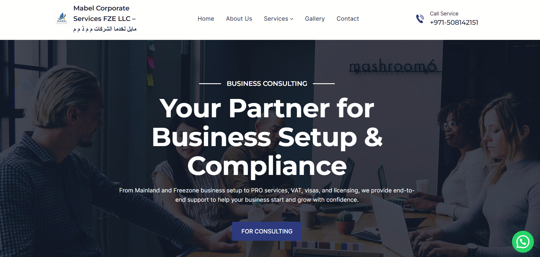 Mabel Corporate Services Website